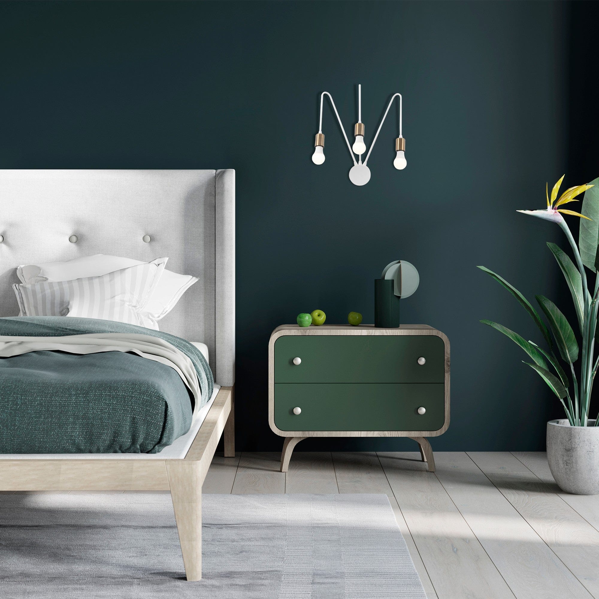 Asir Lampada da parete Kunduz 3277 Bianco