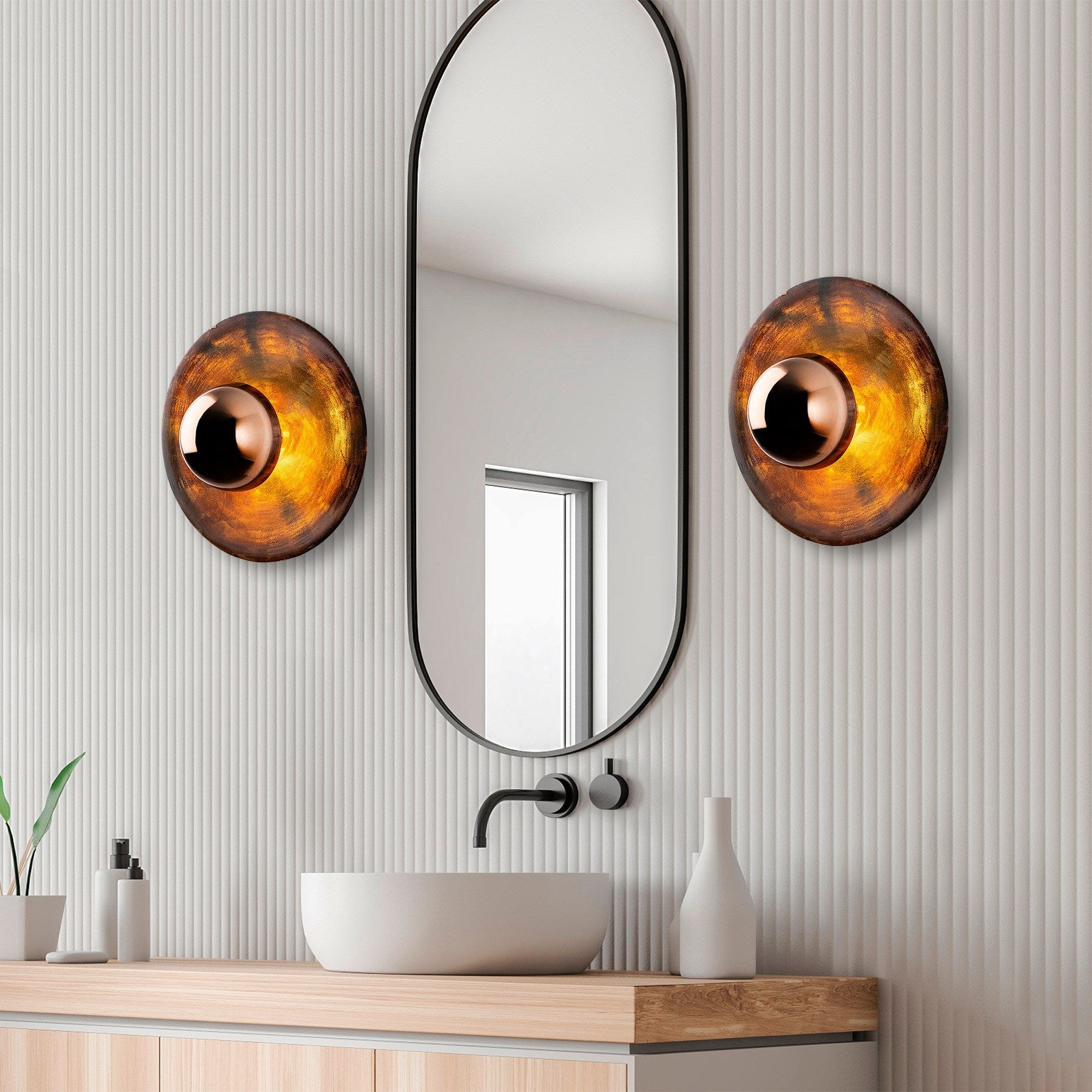 Asir Lampada da parete Kurt 13352 Rame