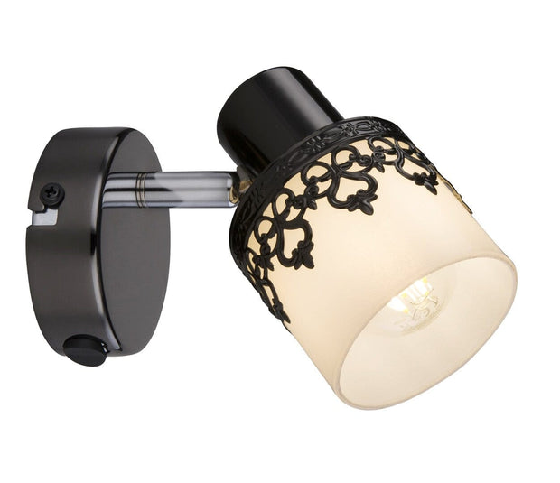 RabaLux Lampada da parete Lacey 5341 Bianco e Nero