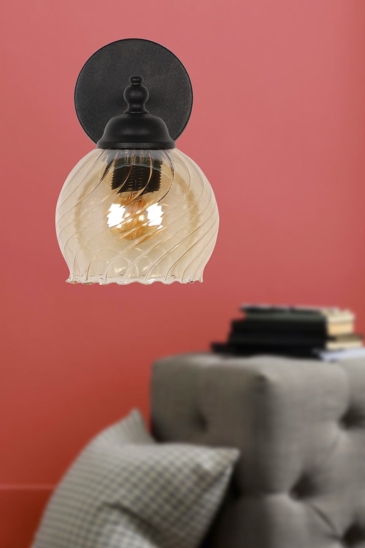 Oyo Lampada da parete Lamina Nero