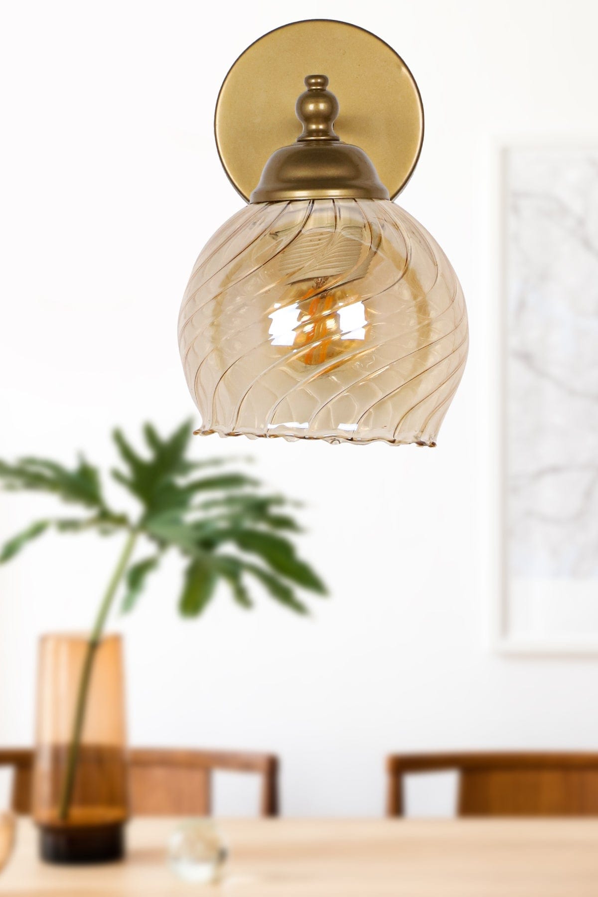 Oyo Lampada da parete Lamina Ottone