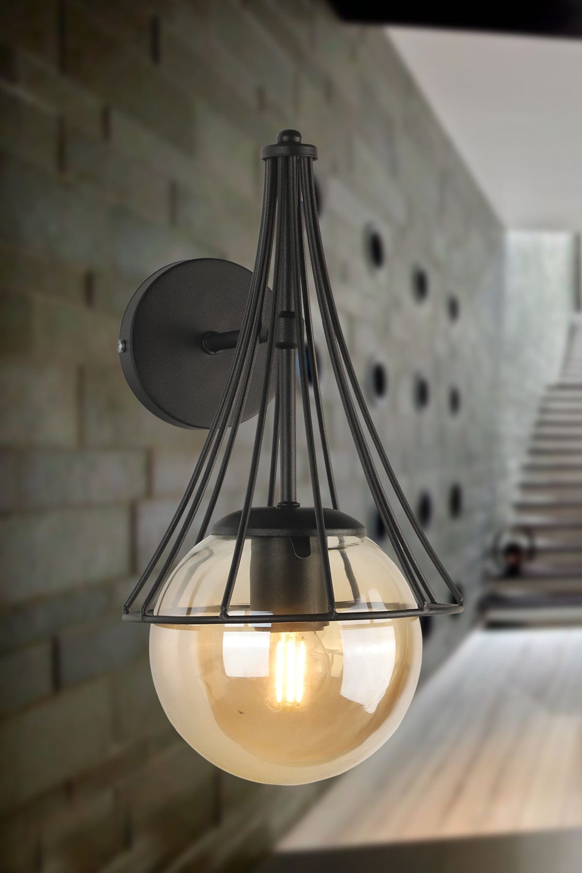 Oyo Lampada da parete Lapis Nero