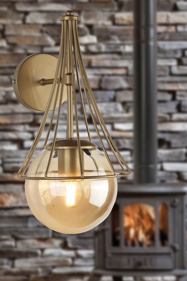 Oyo Lampada da parete Lapis Ottone