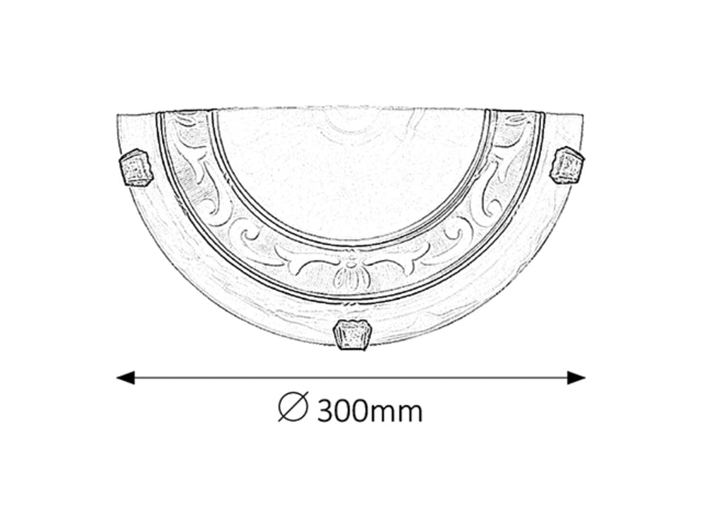 RabaLux Lampada da parete Laretta 3712 Bianco