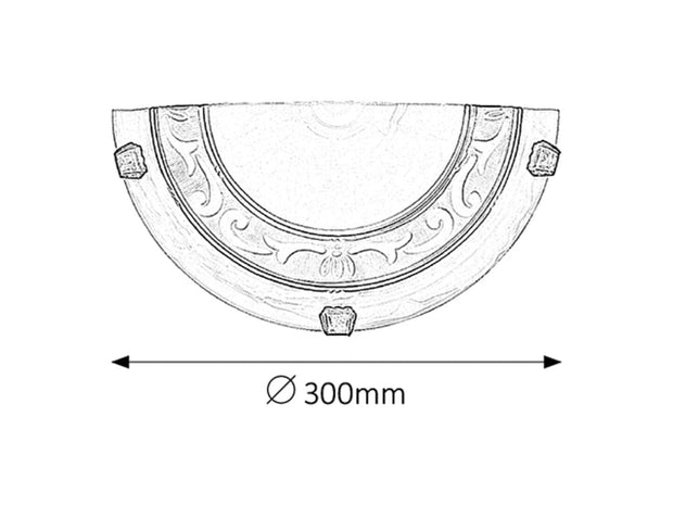 RabaLux Lampada da parete Laretta 3712 Bianco