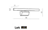 Azzarddo Lampada da parete Lark AZ1699 Nichel