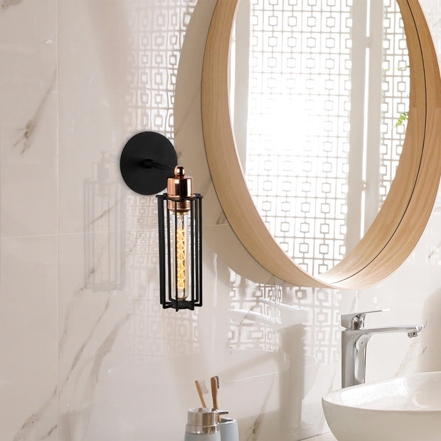 Asir Lampada da parete Likya N-1022 Nero