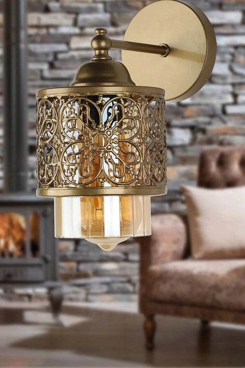 Oyo Lampada da parete Linosa Ottone