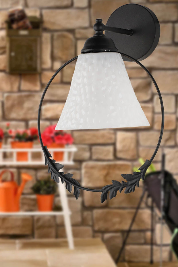 Oyo Lampada da parete Lutuf Bianco e Nero