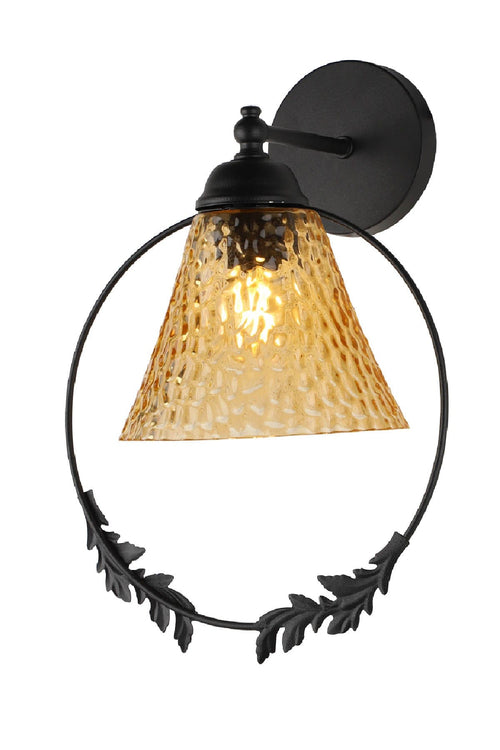 Oyo Lampada da parete Lutuf Nero