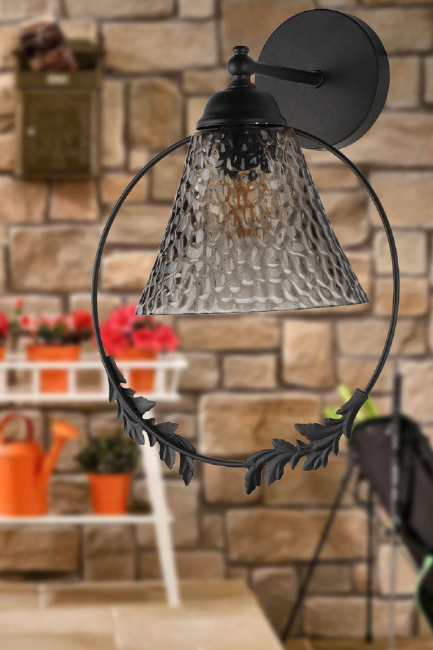 Oyo Lampada da parete Lutuf Nero