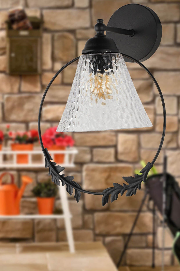 Oyo Lampada da parete Lutuf Nero