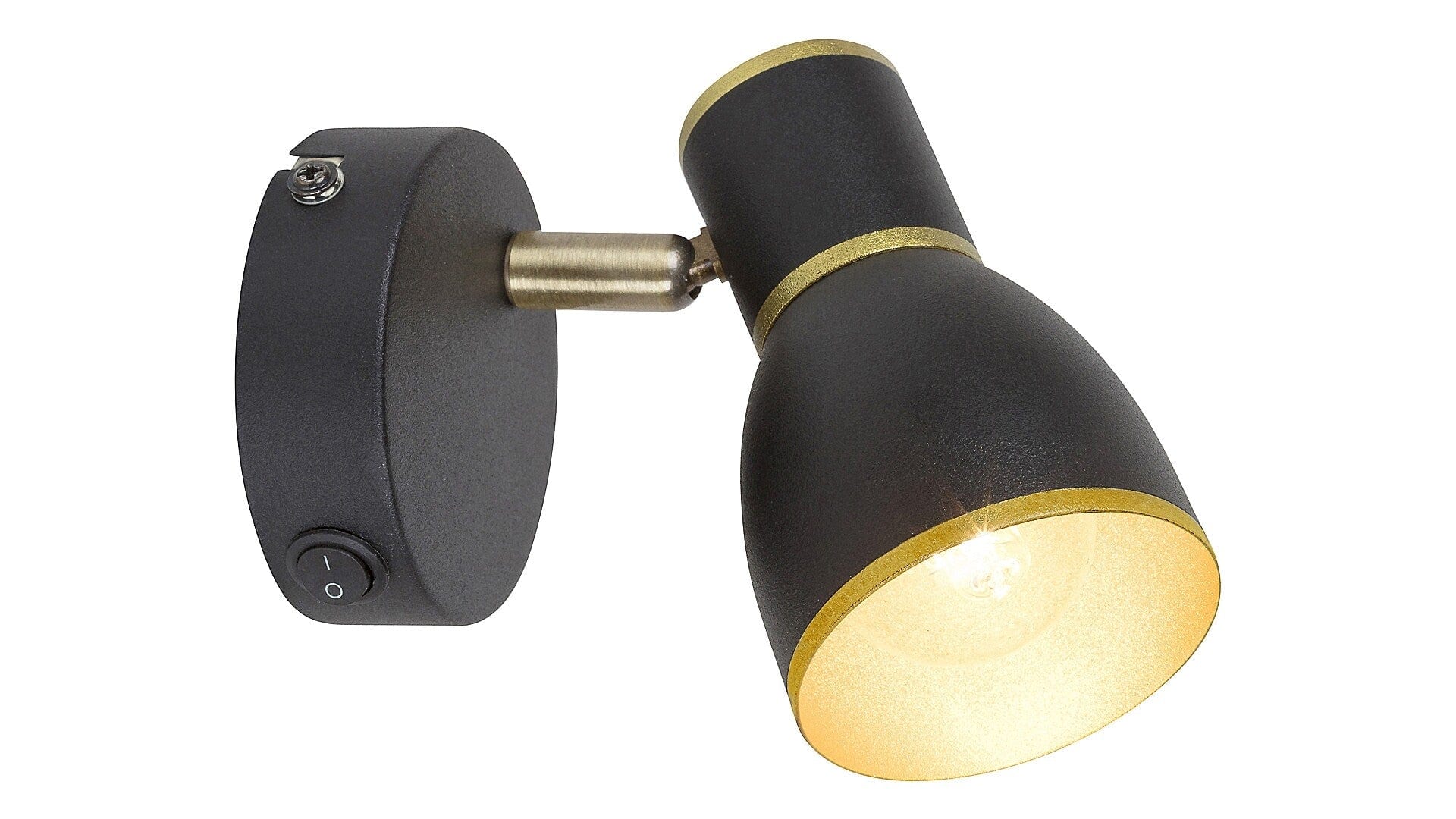 RabaLux Lampada da parete Mackenzie 5605 Nero