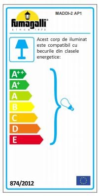 IdealLux Lampada da parete Maddi-2 AP1
