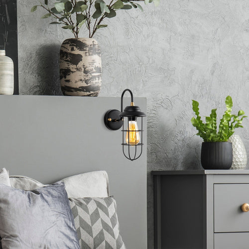 Asir Lampada da parete Mahoni 13205 Nero