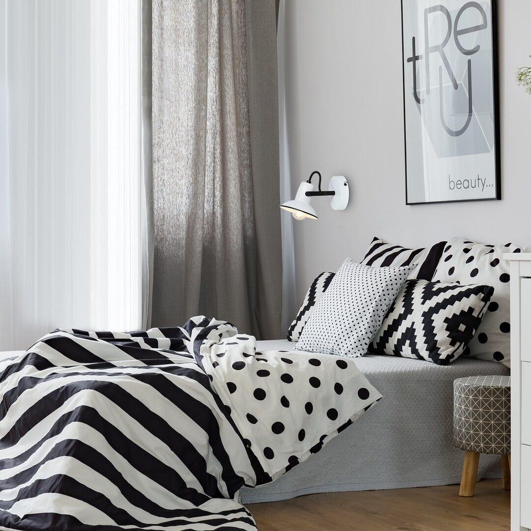 RabaLux Lampada da parete Maliet 6788 Bianco e Nero