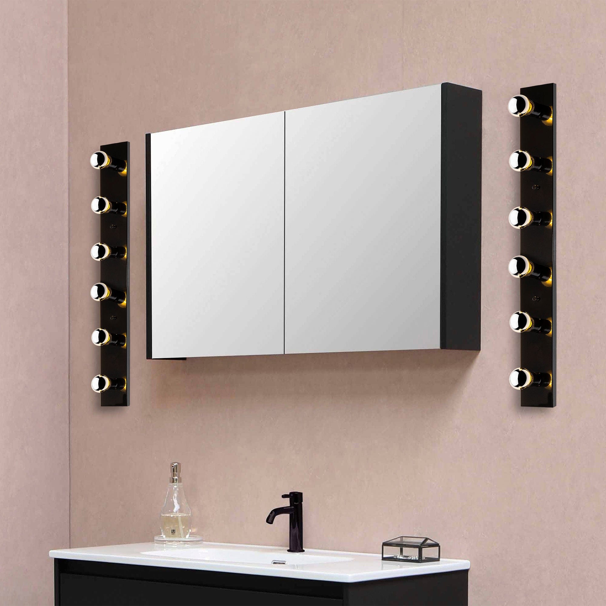 Asir Lampada da parete Mirro 12235 Nero