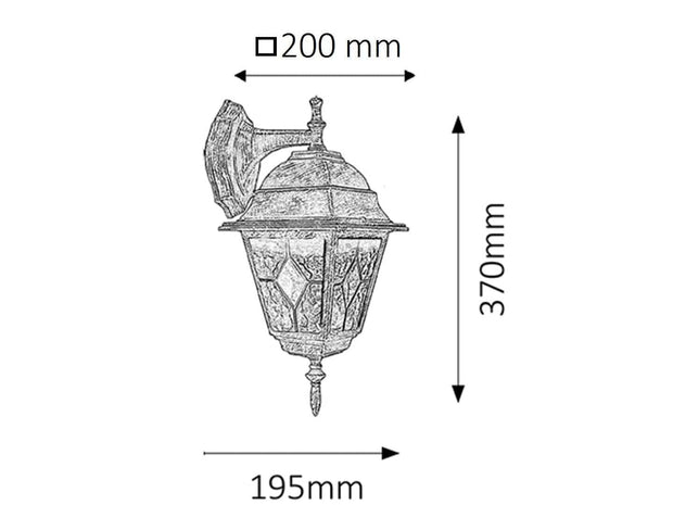 RabaLux Lampada da parete Monaco 8181 Ottone