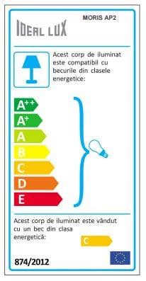 IdealLux Lampada da parete Moris AP2