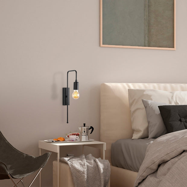 Asir Lampada da parete Mum 3502 Nero