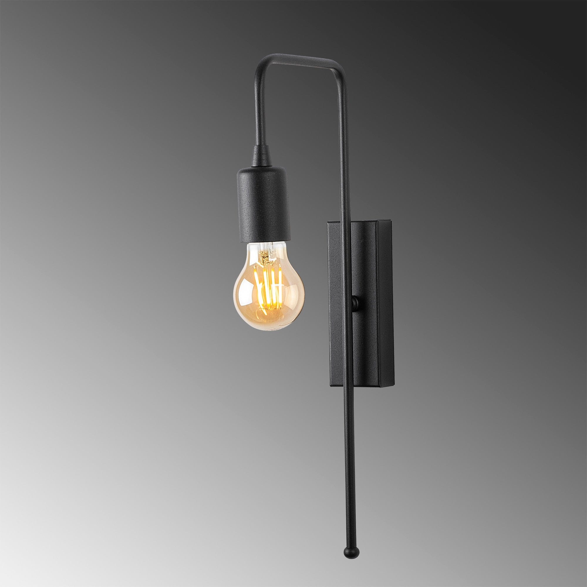 Asir Lampada da parete Mum 3502 Nero