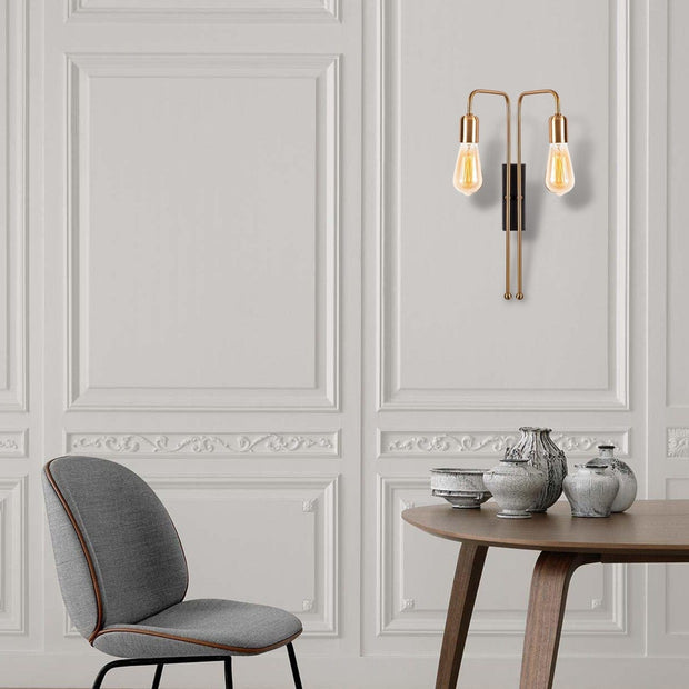 Asir Lampada da parete Mum 3511 Duo Ottone