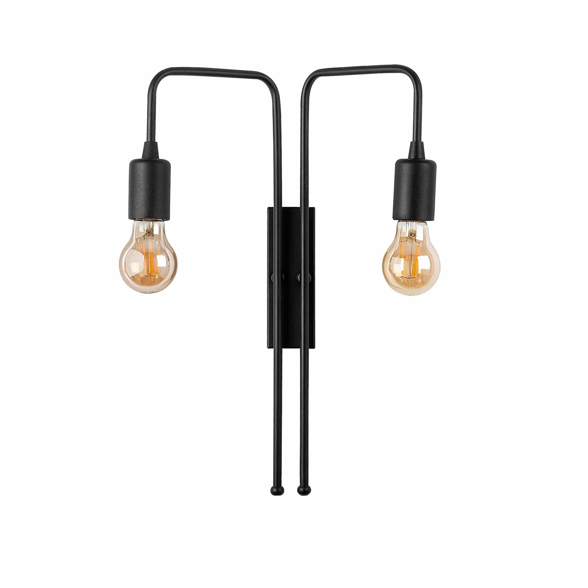 Asir Lampada da parete Mum 3512 Duo Nero