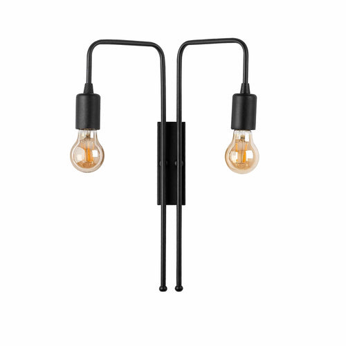 Asir Lampada da parete Mum 3512 Duo Nero