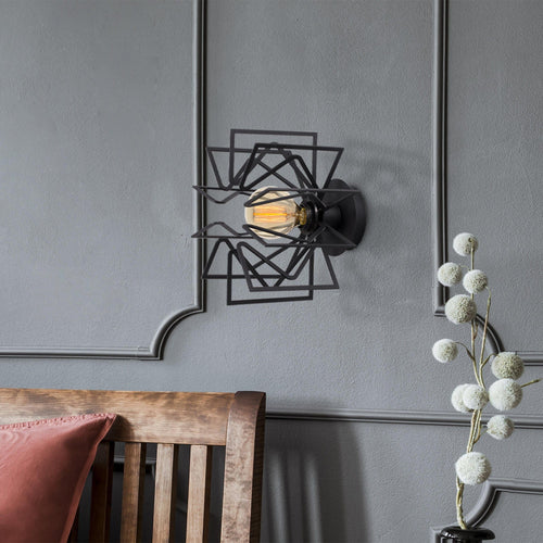 Asir Lampada da parete Nemrut N-953 Nero