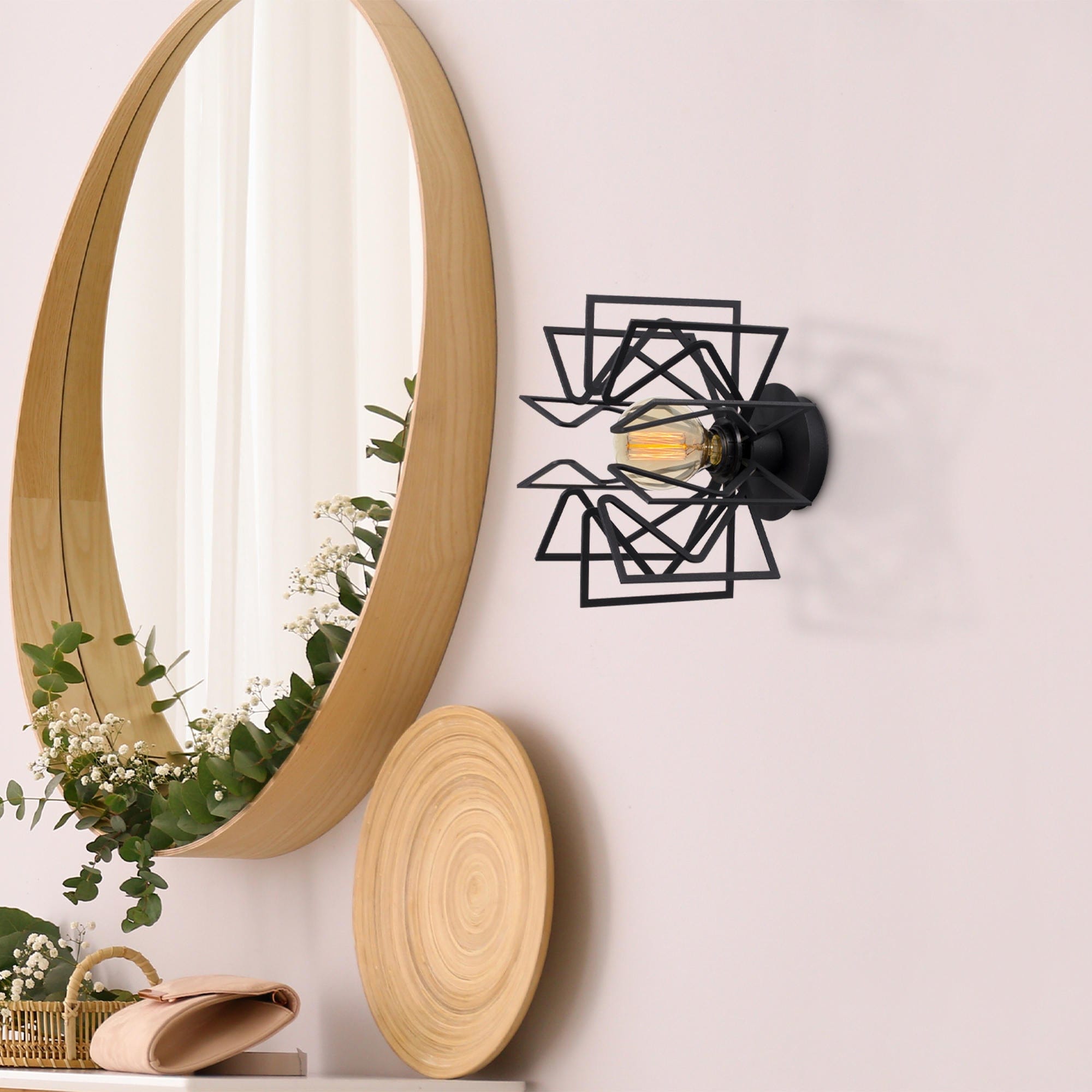 Asir Lampada da parete Nemrut N-953 Nero