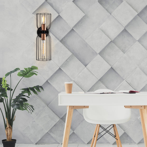 Asir Lampada da parete Nezgep 3231 Nero