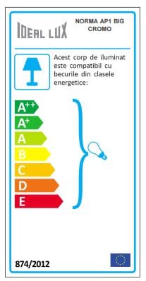 IdealLux Lampada da parete Norma AP1