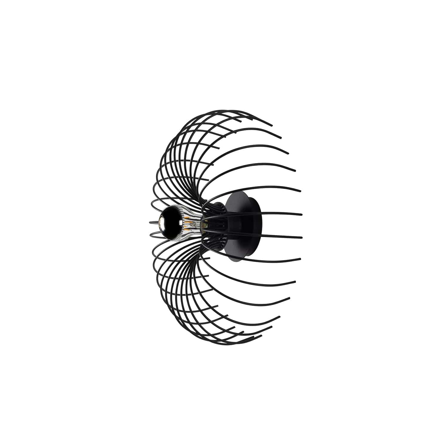 Oyo Lampada da parete Opilio Nero