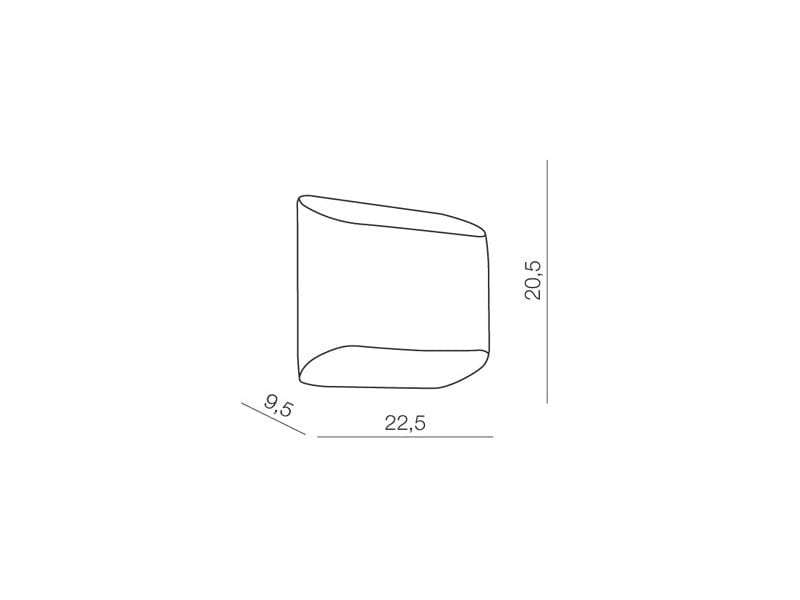 Azzarddo Lampada da parete Pancake AZ0112 Nero
