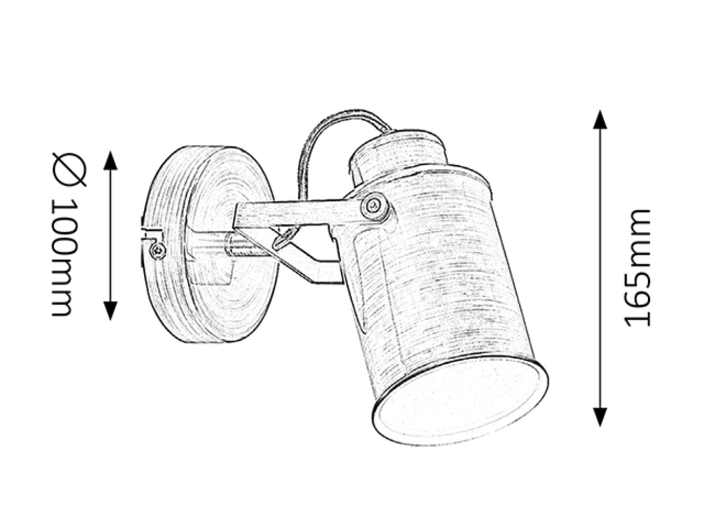 RabaLux Lampada da parete Peter 5981 Ottone