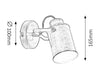 RabaLux Lampada da parete Peter 5981 Ottone