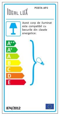 IdealLux Lampada da parete Posta AP2