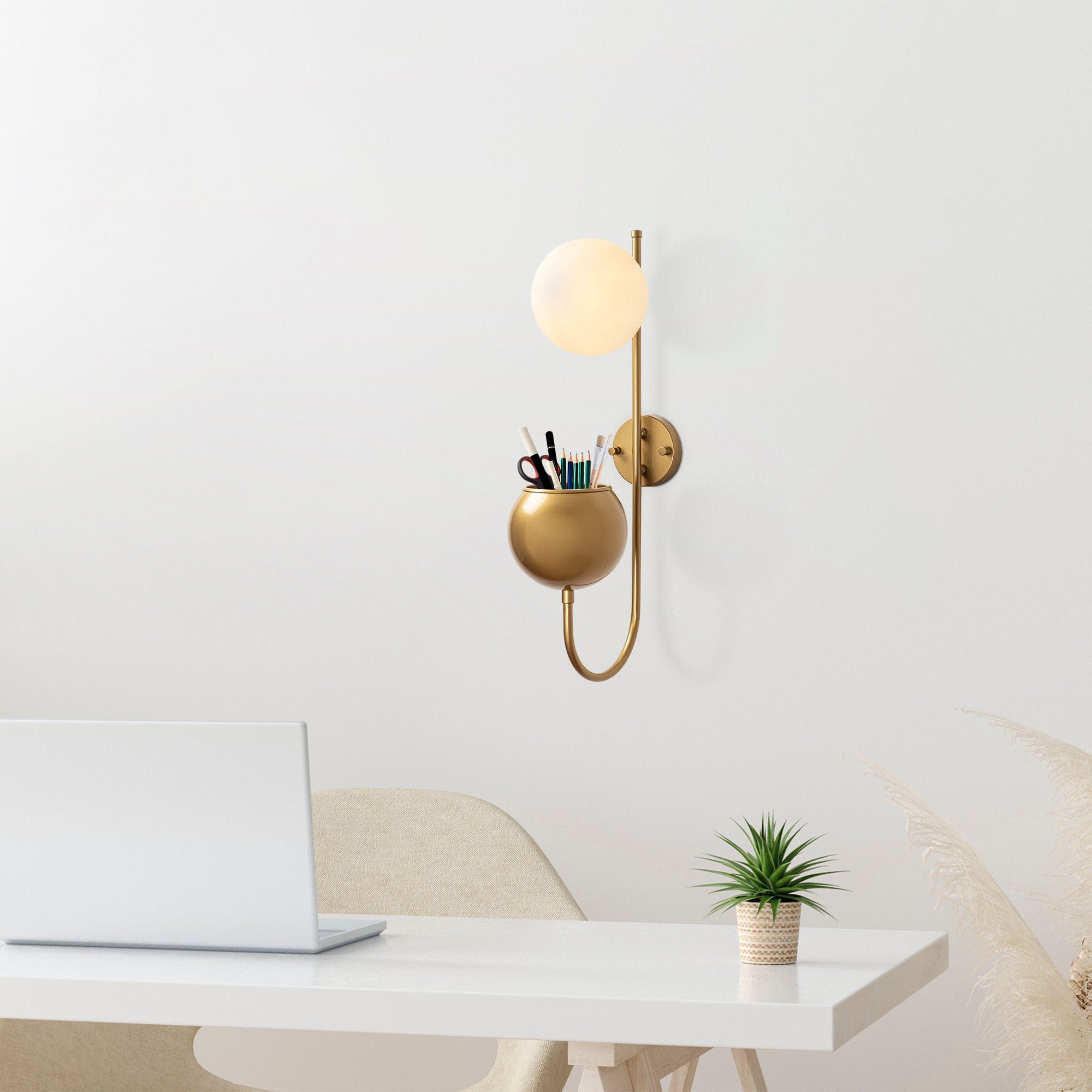 Asir Lampada da parete Pot 11485 Oro