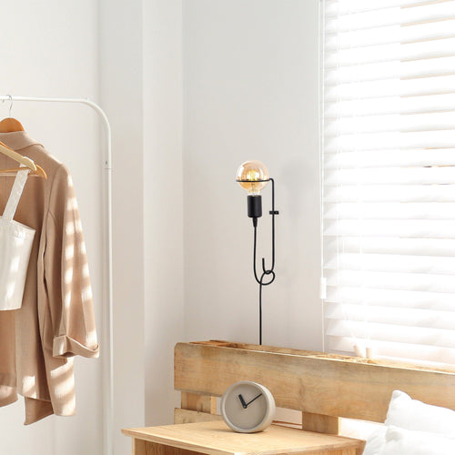 Asir Lampada da parete Pota 3664 Nero