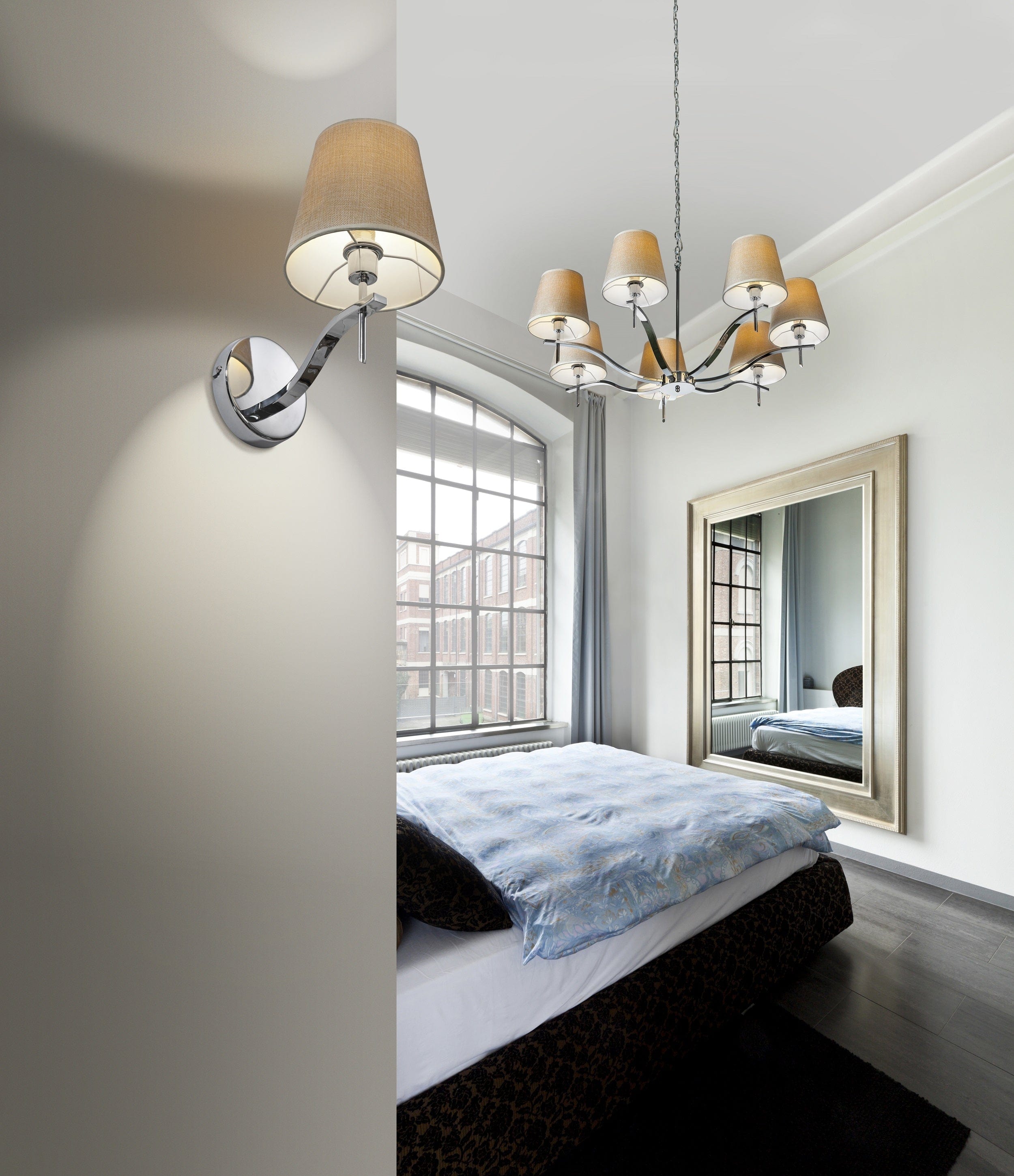 Azzarddo Lampada da parete Princessa AZ0723 Beige