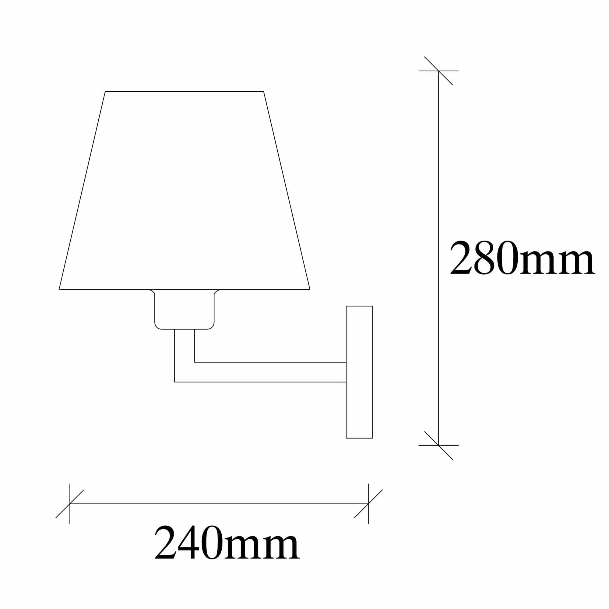 Asir Lampada da parete Profil 4655 Oro