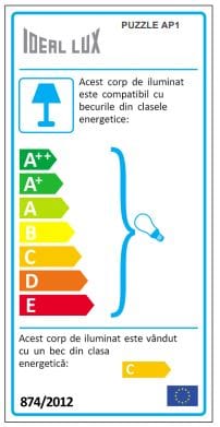 IdealLux Lampada da parete Puzzle AP1