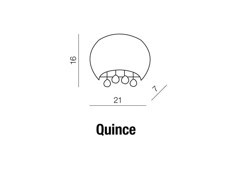 Azzarddo Lampada da parete Quince AZ0912 Bianco