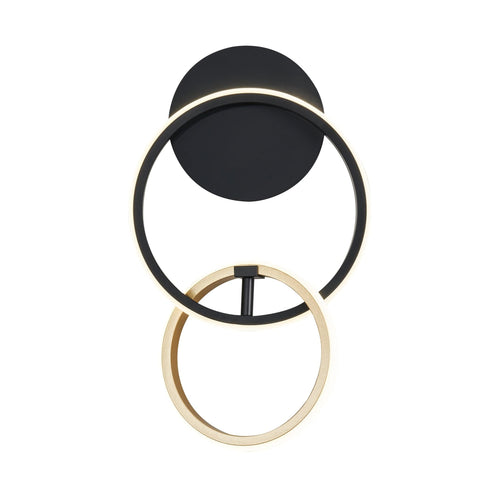 Zuma Line Lampada da parete Rando Nero