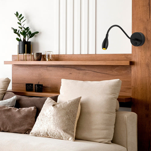 Asir Lampada da parete Reading 3251 Nero