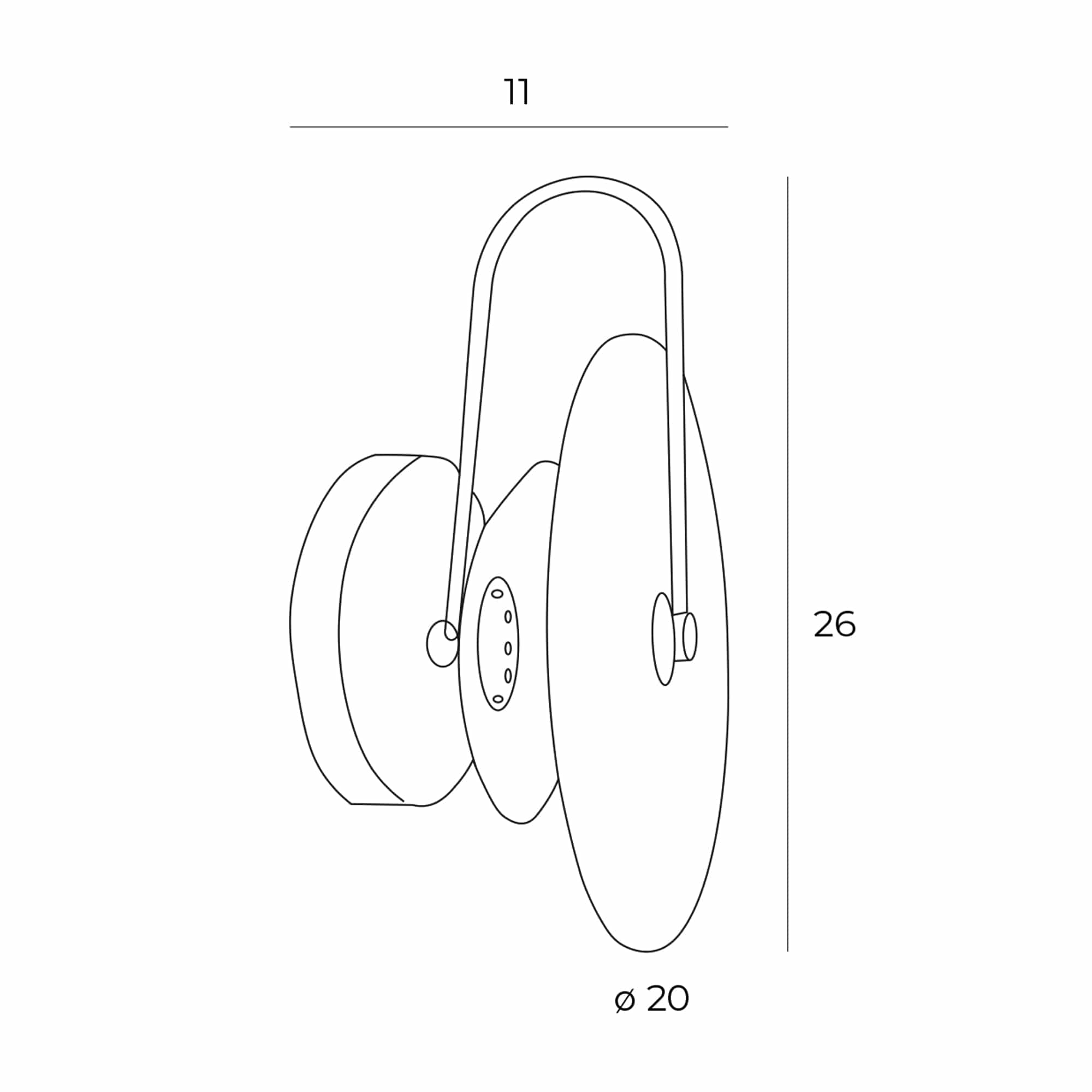 Maxlight Lampada da parete Retro W0329 Nero