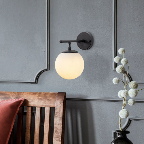 Asir Lampada da parete Roe 10715 Nero