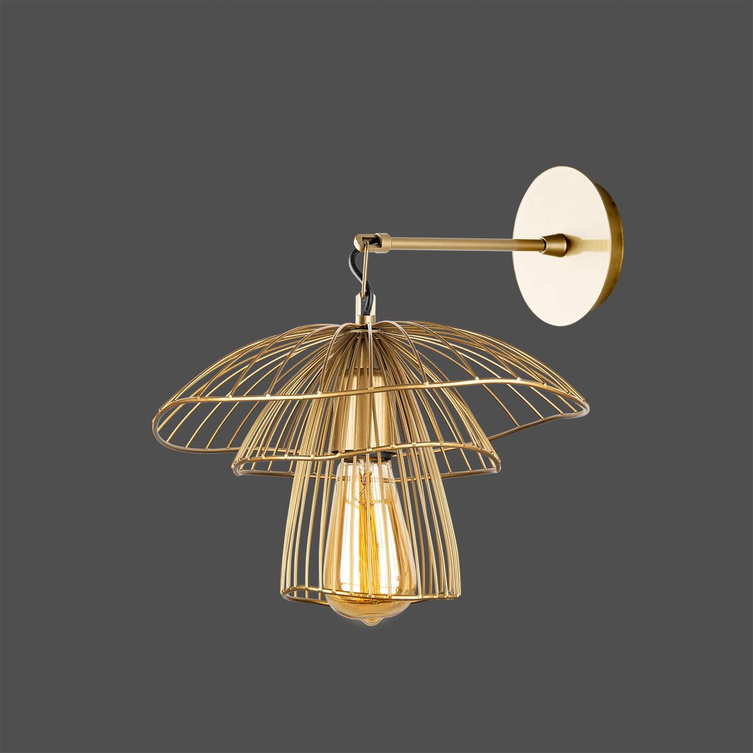 Oyo Lampada da parete Root 8 Nero