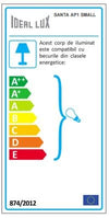 IdealLux Lampada da parete Santa AP1 Small