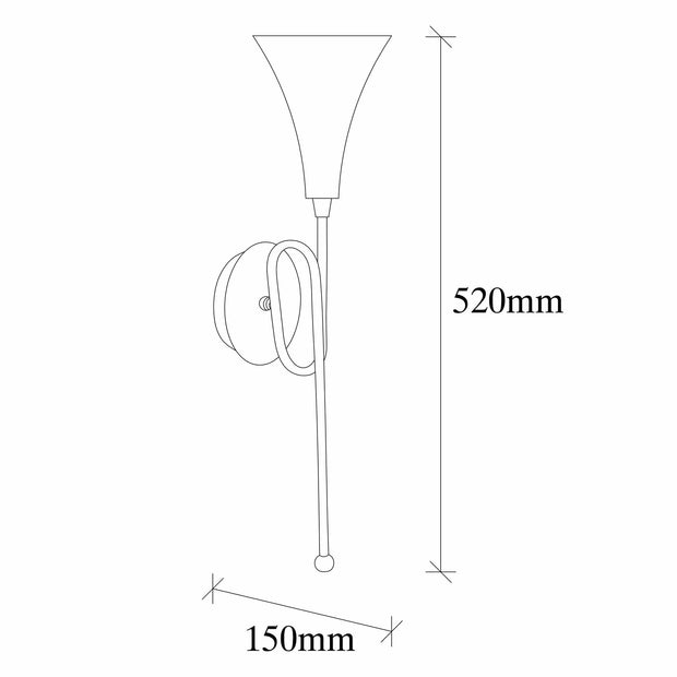 Asir Lampada da parete Sarmal 3051 Oro